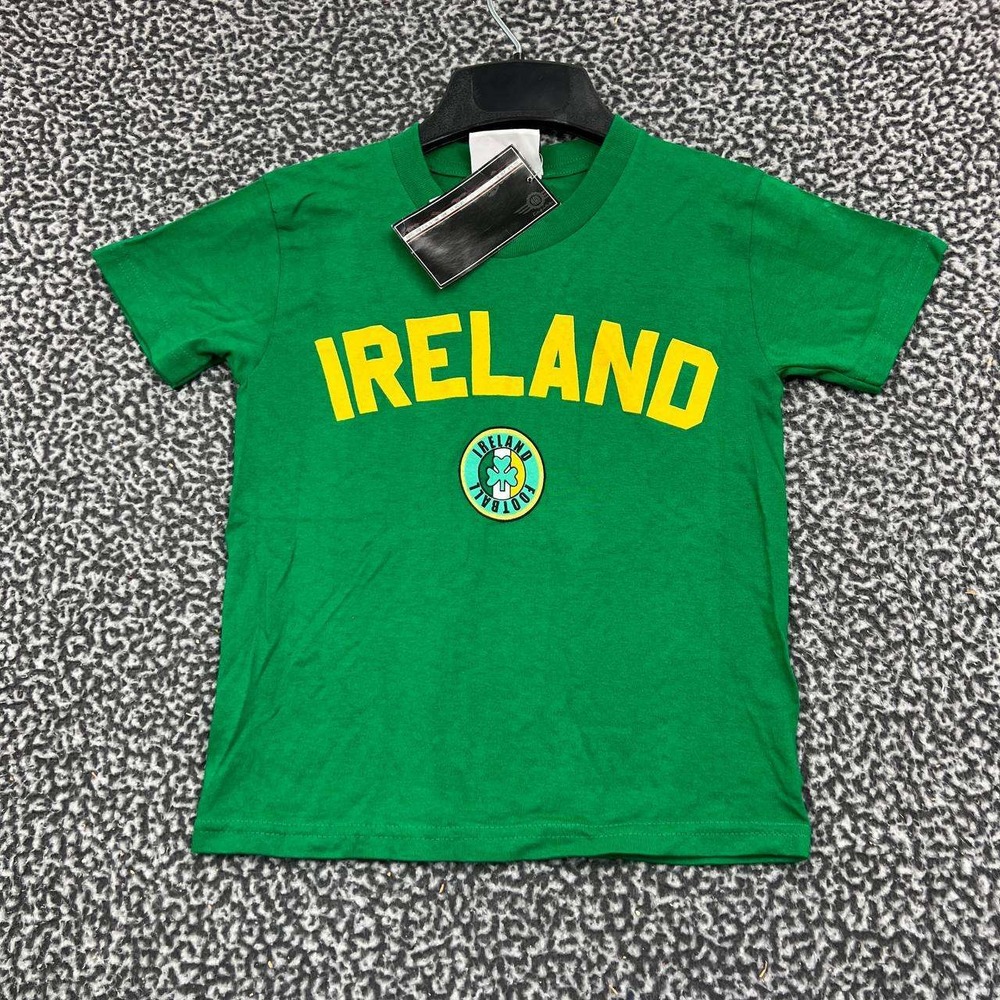 Ireland Football Shirt Youth Medium 5-6‎ Green Mad Engine Short Sleeve New